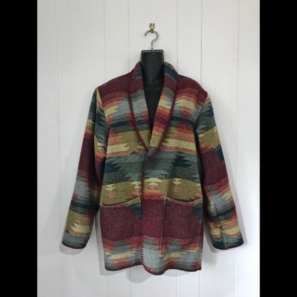 Karen Kane Jackets & Blazers - KAREN KANE Southwest Vintage Wool Jacket